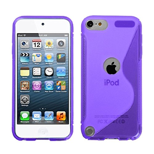 Asmyna Unique S Shape Protective Case for iPod touch 5 (Purple)