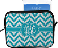 Pixelated Chevron Tablet Case/Sleeve - Large (Personalized)