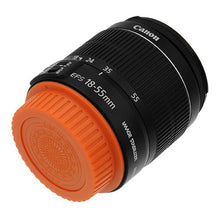 Load image into Gallery viewer, Fotodiox Designer (Orange) Lens Rear Cap Compatible with Canon EOS EF and EF-S Lenses
