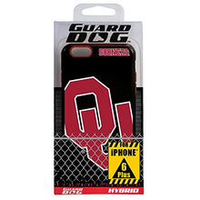 Load image into Gallery viewer, Guard Dog Collegiate Hybrid Case for iPhone 6 Plus / 6s Plus  Oklahoma Sooners  Black
