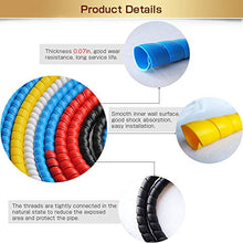 Load image into Gallery viewer, TINTON LIFE 6.5FT 30mm(1.18in) PP Spiral Wire Tube Pipe Cable Sleeve Protector, Yellow
