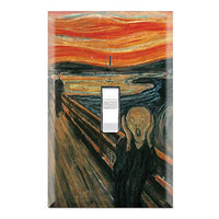 Graphics Wallplates - The Scream by Edvard Munch - Single Toggle Wall Plate Cover