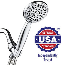 Load image into Gallery viewer, Aqua Dance High Pressure 6 Setting 4&quot; Chrome Face Handheld Shower With Hose For The Ultimate Shower E
