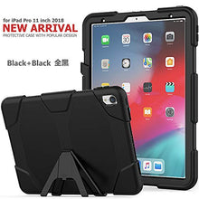 Load image into Gallery viewer, iPad Pro 11 Inch 2018 Case, ZERMU Heavy Duty Kickstand Shockproof Hard Plastic+Silicone Defender High Impact Rugged Bumper Full-Body Protective Case for New iPad Pro 11&quot; 2018 Model
