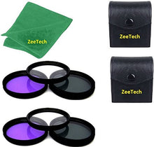 Load image into Gallery viewer, 2pcs 52mm Multi-Coated 3 Piece Filter Kit (UV + CPL + FLD) + ZeeTech Microfiber Cleaning Cloth for Nikon Digital SLR Camera Lenses That Have 52mm Thread
