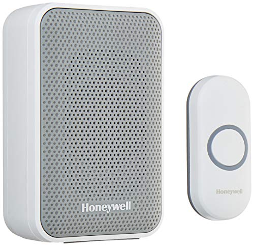 Honeywell Rdwl313 A2000/E Series 3 Portable Wireless Doorbell/Door Chime & Push Button,White