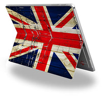 Painted Faded and Cracked Union Jack British Flag - Decal Style Vinyl Skin fits Microsoft Surface Pro 4 (Surface NOT Included)