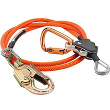 Load image into Gallery viewer, ProClimb Better Grab Steel Core Flipline Kit (1/2 inch x 8 feet) - Adjustable Tree Lanyard, Low Stretch, Cut Resistant - for Fall Protection, Arborist, Tree Climbers
