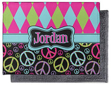 Load image into Gallery viewer, YouCustomizeIt Harlequin &amp; Peace Signs Microfiber Screen Cleaner (Personalized)
