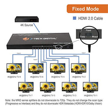 Load image into Gallery viewer, J-Tech Digital Scaler/Multi-Resolution Output (MRO) 18GBps 1x8 HDMI 2.0 Splitter HDR10/Dolby Vision 4K@60Hz 4:4:4 [JTECH-18GSP18M]
