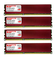 Komputerbay 32GB (4X 8GB) DDR3 PC3-12800 1600MHz DIMM with Red Heatspreaders 240-Pin RAM Desktop Memory 9-9-9-24 XMP Ready