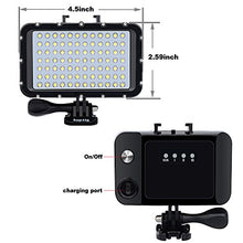Load image into Gallery viewer, Suptig Underwater Lights Dive Light 84 LED High Power Dimmable Waterproof LED Video Light Waterproof 164ft(50m) for Gopro Canon Nikon Pentax Panasonic Sony Samsung SLR Cameras
