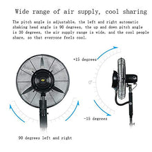 Load image into Gallery viewer, 3 Leaf High Power Spray Floor Fan Household and Commercial Outdoor Water Spray Air Cooling Fan Air Humidifier (Color : 30&quot; Fan Blade Diameter 75cm)

