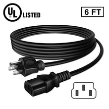 Load image into Gallery viewer, PK Power UL Listed 6ft/1.8m AC Power Cord Cable Plug for Optoma HD66 DLP Projector HD 3D Ready Home Theater
