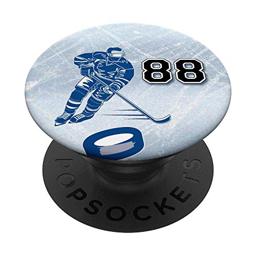 88 Hockey Number Player Design #88 PopSockets Swappable PopGrip