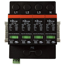 Load image into Gallery viewer, ASI ASISP150-4P UL 1449 4th Ed. DIN Rail Mounted Surge Protection Device, Screw Clamp Terminals, 4 Pole, 3 Phase 208/120 Vac, Pluggable MOV Module
