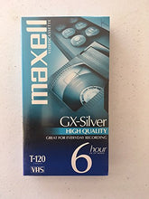 Load image into Gallery viewer, Maxell 214016 120 Minute Gx Silver Video Tape
