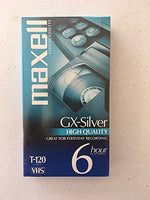 Maxell 214016 120 Minute Gx Silver Video Tape