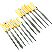 Load image into Gallery viewer, Needle File Set Wood Handles Wooden Files Carpentry Crafting Hobby Tools 12Pcs
