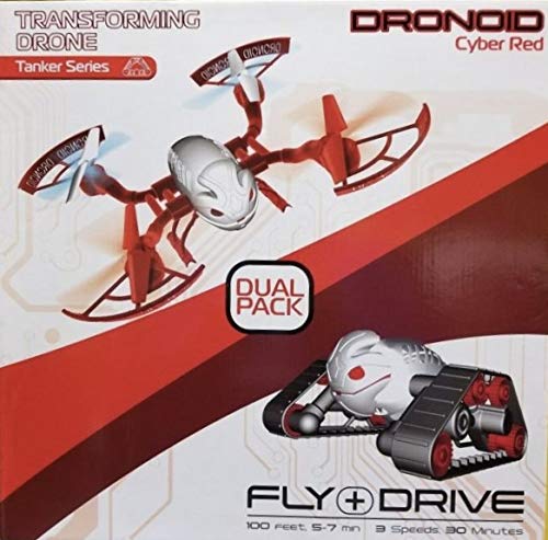 Dronoid Cyber Red Transforming Drone