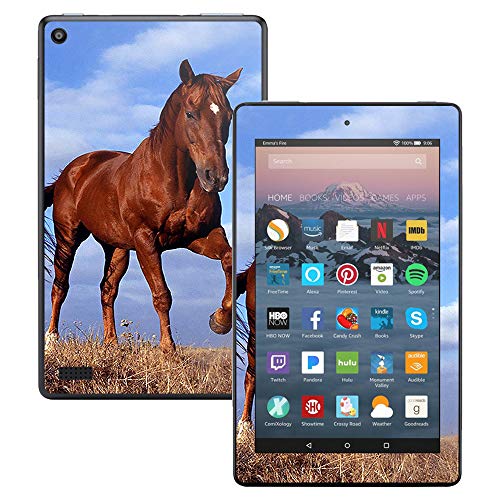MightySkins Skin Compatible with Amazon Kindle Fire 7 (2017) - Horse | Protective, Durable, and Unique Vinyl Decal wrap Cover | Easy to Apply, Remove, and Change Styles | Made in The USA