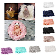 Load image into Gallery viewer, UEETEK Photo Props Newborn Baby DIY Photography Soft Fur Quilt Photographic Mat
