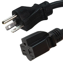 Load image into Gallery viewer, NEMA 6-20 Extension Power Cord - 6 Foot, 20A/250V, 12/3 SJT - Iron Box Part # IBX-6153-06 (6 ft, Molded)
