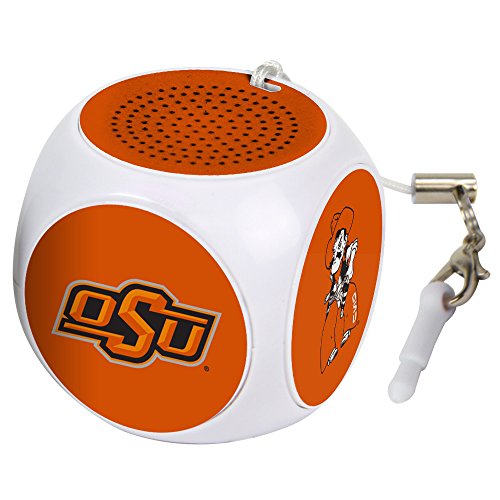 Oklahoma State Cowboys MX-100 Cubio Mini Bluetooth Speaker Plus Selfie Remote - White