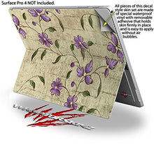 Load image into Gallery viewer, Flowers and Berries Purple - Decal Style Vinyl Skin fits Microsoft Surface Pro 4 (Surface NOT Included)
