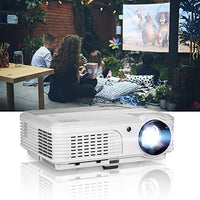 LCD 1080P Movie Projector 7500lumen, Full HD Projector Home Cinema with USB, Dual HiFi Speakers, 200'' Display Home Theater Daytime Smart TV Projectors for iPhone Android PCs DVD Proyector