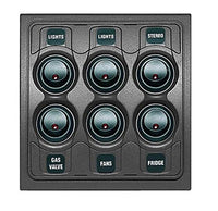 BEP 1000-6W Contour 1000 Switch Panel, 6-Way