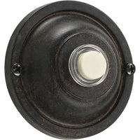 Quorum International Basic Round Door Chime Button - Toasted Sienna - 7-304-44
