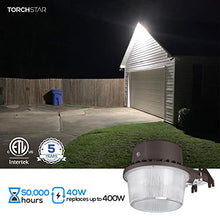 Load image into Gallery viewer, TORCHSTAR LED Barn Light, Dusk to Dawn Security Area Light with Photocell, ETL-Listed for Yard, Patio, Farm, 5000K Daylight
