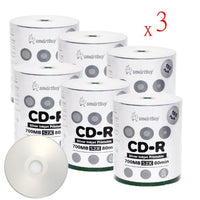 Smartbuy 1800-disc 700mb/80min 52x CD-R Silver Inkjet Hub Printable Blank Recordable Media Disc
