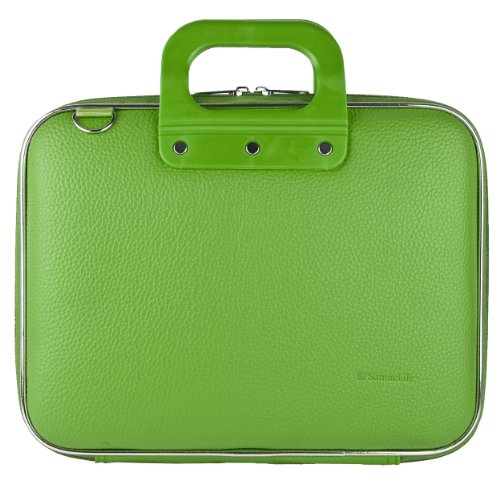 Green Cady Executive Leather Hard Cube Carrying Case with Shoulder Strap Barnes and Noble Nook HD Plus 9 Inch Touch Screen Android Table