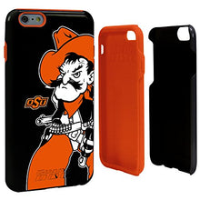 Load image into Gallery viewer, Guard Dog Collegiate Hybrid Case for iPhone 6 Plus / 6s Plus  Oklahoma State Cowboys  Black
