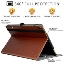 Load image into Gallery viewer, Ztotop Case for iPad Air 10.5&quot; (3rd Gen) 2019/iPad Pro 10.5&quot; 2017, Premium Leather Business Slim Folding Stand Folio Cover for New iPad Tablet with Auto Wake/Sleep, Multiple Viewing Angles,Brown
