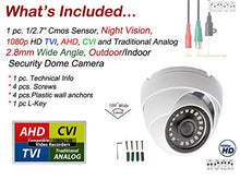 Load image into Gallery viewer, Evertech High Definition 1080p CCTV Security Camera Outdoor/Indoor Weatherproof 2.8mm Wide Angle TVI/AHD/CVI/Analog (960H/CVBS)
