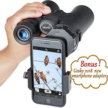 Load image into Gallery viewer, Gosky 10x42 Roof Prism Binoculars for Adults, HD Professional Binoculars for Bird Watching Travel Stargazing Hunting Concerts Sports-BAK4 Prism FMC Lens-with Phone Mount Strap Carrying Bag
