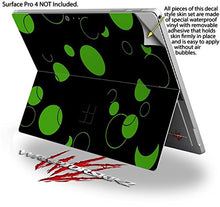 Load image into Gallery viewer, Lots of Dots Green on Black - Decal Style Vinyl Skin fits Microsoft Surface Pro 4 (SURFACE NOT INCLUDED)
