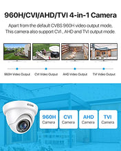Load image into Gallery viewer, ZOSI 1080p Dome Security Cameras (Hybrid 4-in-1 HD-CVI/TVI/AHD/960H Analog CVBS),2MP Day Night Weatherproof Surveillance CCTV Camera Dome Outdoor/Indoor,Night Vision Up to 80FT

