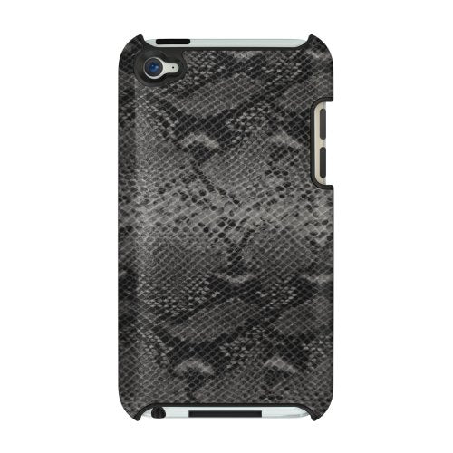 Mecasy XtremeMac Microshield Style iPod 4th Touch 4 Snakeskin Style Case Black USA
