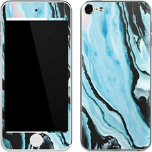 Load image into Gallery viewer, Skinit Decal MP3 Player Skin Compatible with iPod Touch (6th Gen 2015) - Officially Licensed Originally Designed Aqua Blue Marble Ink Design
