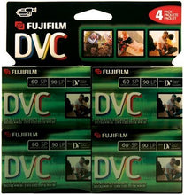 Load image into Gallery viewer, Fuji 4 Pack 60-Minute MiniDV Tapes (DVCM604PK)
