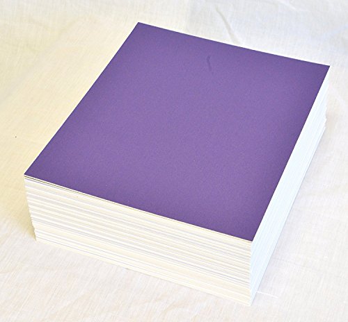 topseller100, Pack of 50 sheets 16x20 UNCUT matboard / mat boards (purple)