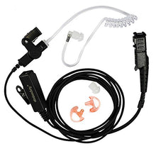 Load image into Gallery viewer, abcGoodefg 2-Wire Two-Way Radio Surveillance Earpiece Kit for Motorola with one Pair Earmold Earbud Xpr3300 Xpr3500 XIR P6620 XIR P6600 E8600 E8608 Mototrbo
