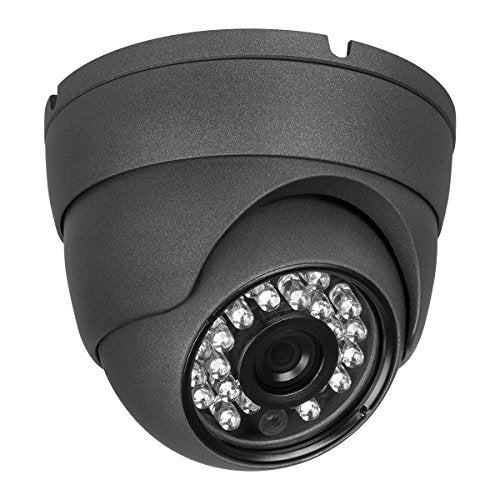 R-Tech RFD70B 700TVL IR Dome Security Camera, 3.6 mm, Outdoor, Night/Day (Gray)
