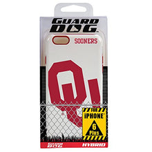 Load image into Gallery viewer, Guard Dog Collegiate Hybrid Case for iPhone 6 Plus / 6s Plus  Oklahoma Sooners  White
