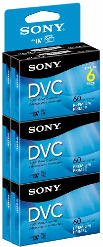 Sony DVM60PRR/6 Premium Digital Video Cassette Brick - 6 Pack