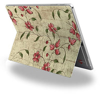 Flowers and Berries Red - Decal Style Vinyl Skin fits Microsoft Surface Pro 4 (SURFACE NOT INCLUDED)
